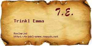 Trinkl Emma névjegykártya