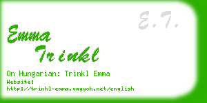emma trinkl business card